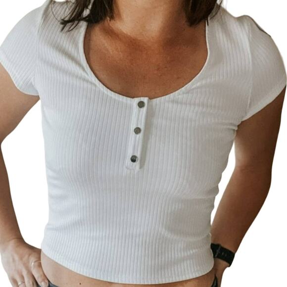 NWOT Victoria Secret Victoria Sport Ribbed Crop Top L - Picture 1 of 4